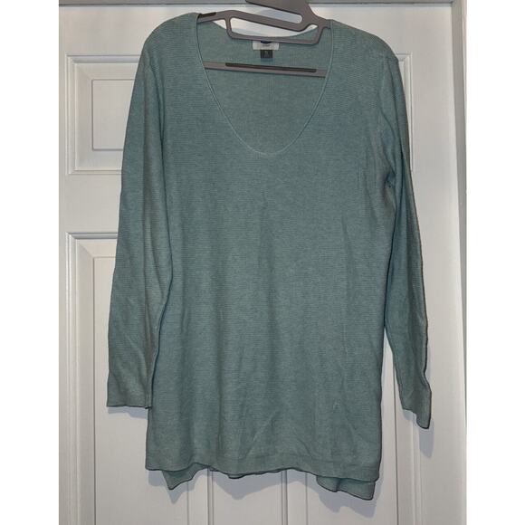 Old Navy Women's Blue /Green Long Sleeve Lightweight Pullover Sweater XL - Picture 1 of 6